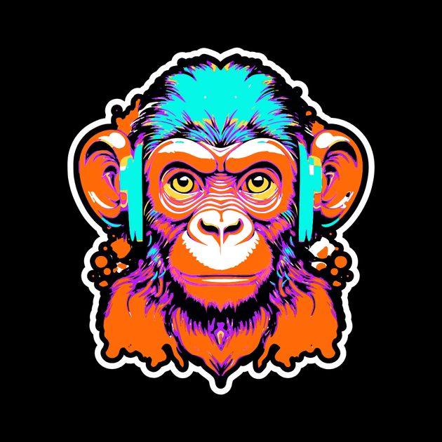 Funky Monkey Label Design Template — Customize it in Kittl