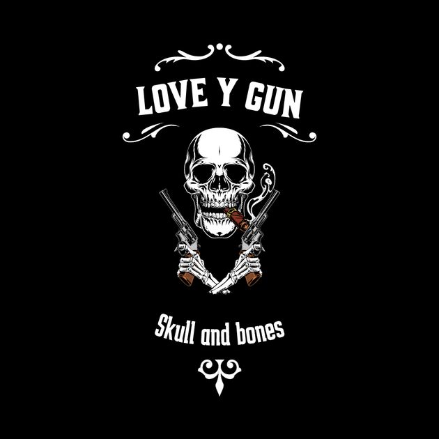 LOVE AND GUN T-Shirt Design Template — Customize it in Kittl