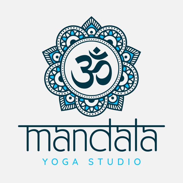 Mandala Yoga Studio - Simple Health and Wellness Logo Design Template ...