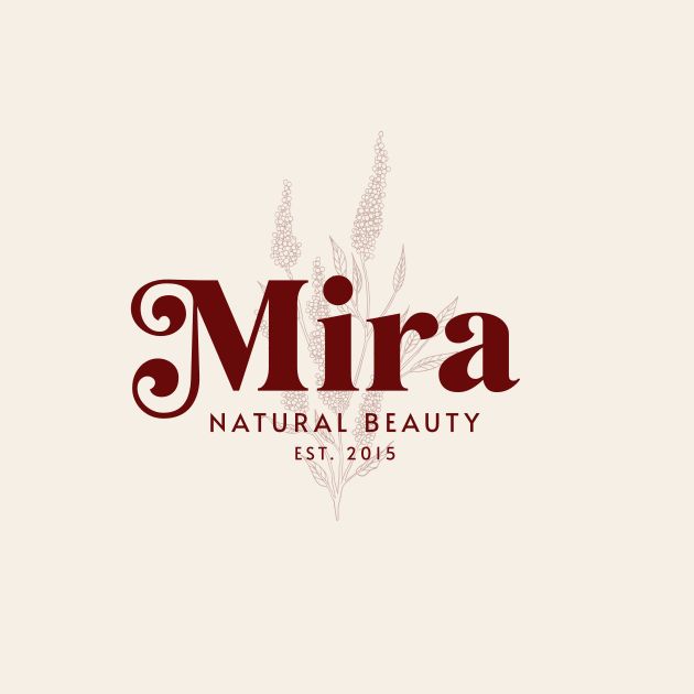 Mira Natural Beauty - Simple Logo Design Template — Customize it in Kittl