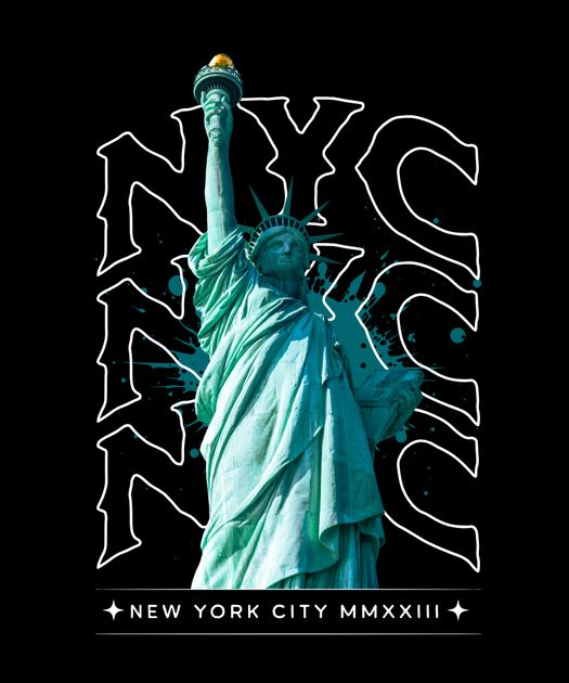 New York City T-Shirt Design Template — Customize it in Kittl