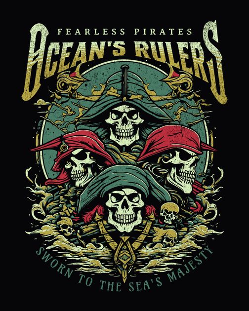 Ocean's Rulers T-Shirt Design Template — Customize it in Kittl