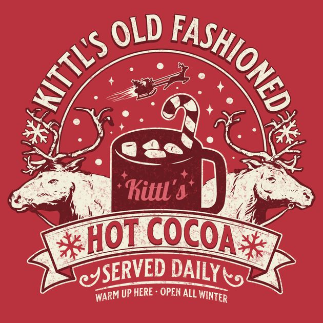 Old Fashioned Hot Cocoa - Reindeer T-Shirt Design Template — Customize ...