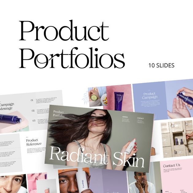 Curated visual reference: Picture Idea: Skin Care Product Portfolio Design Template