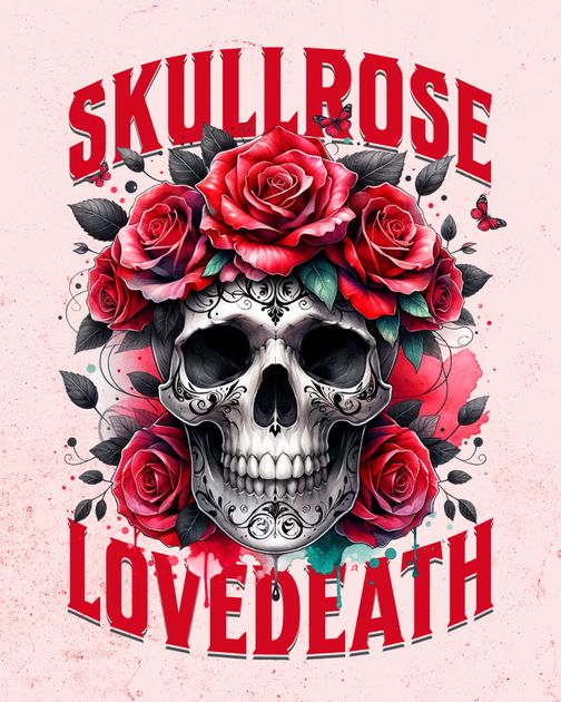 Skull Rose Design Template — Customize it in Kittl