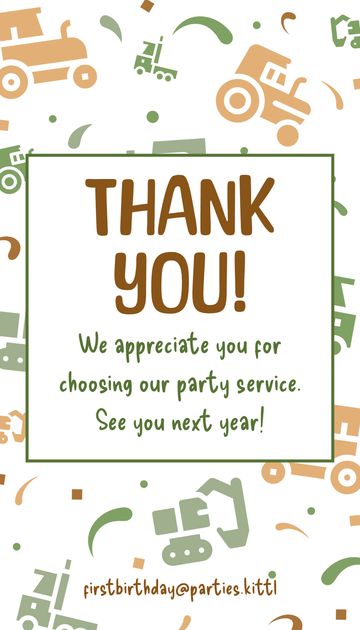 Trucks Thank You Card Design Template — Customize it in Kittl
