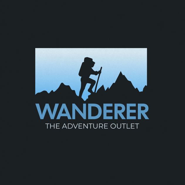 Wanderer - Minimal Logo Logo Design Template — Customize it in Kittl