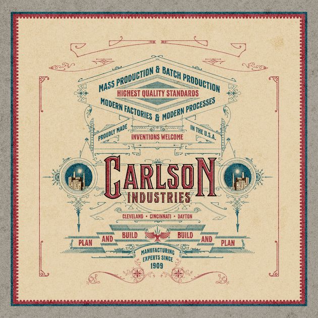 Carlson Industries - Sanborn Style Signage Poster Design Template ...