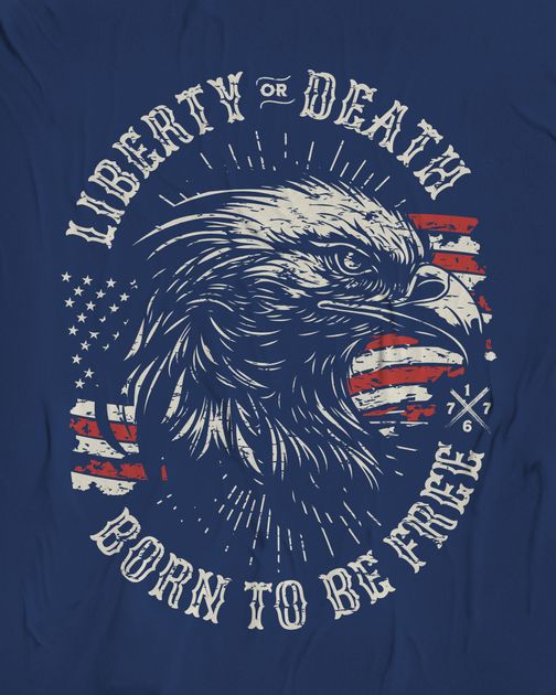 Liberty or Death T-Shirt Design Template — Customize it in Kittl