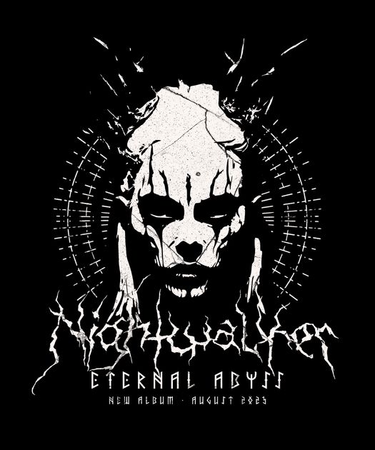 Nightwalker Death Metal Shirt T-Shirt Design Template — Customize it in ...