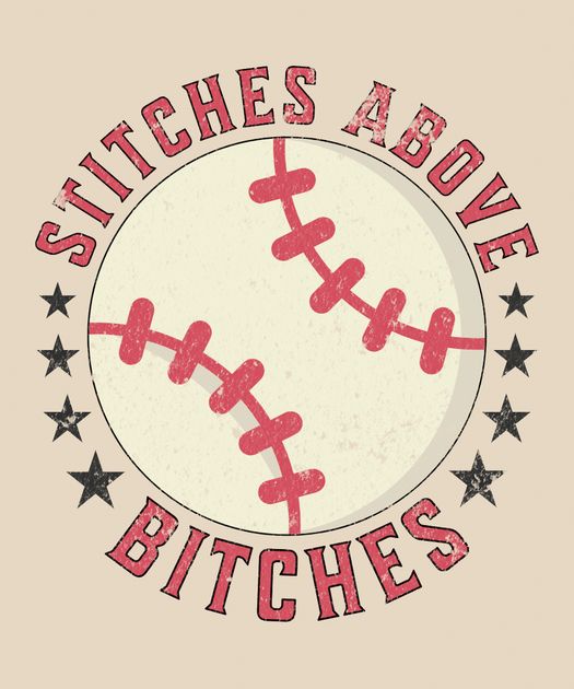 Baseball Mom Stitches T-Shirt