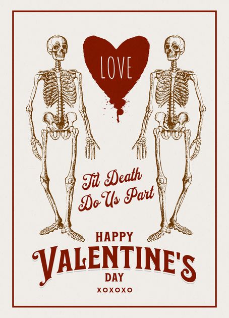 Til Death Do Us Part Skeleton Heart Hand Wedding All In One Invitation R Whd8n2 644
